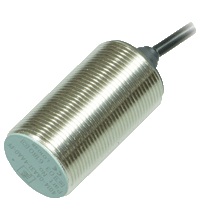 Pepperl&plus;Fuchs Inductive Proximity Metal Barrel Sensor; 30mm; Embeddable; 10-30VDC; NO; PNP; 2m Potted Cable; High Temperature (&plus;100°C/212°F)